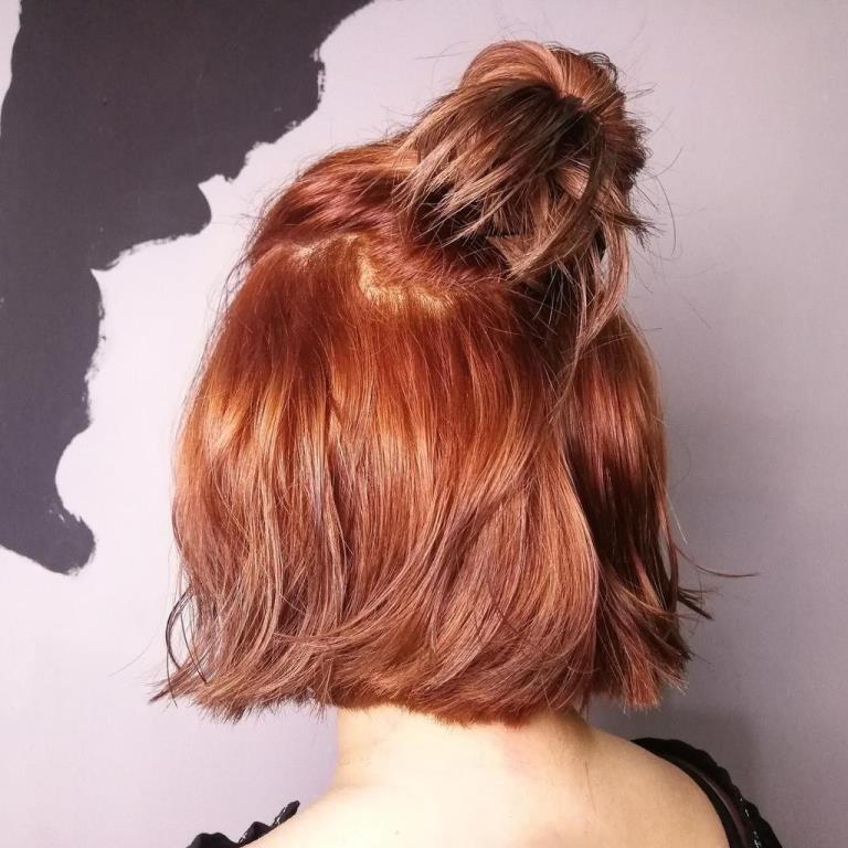 橘红色头发图片女(橘红色头发)