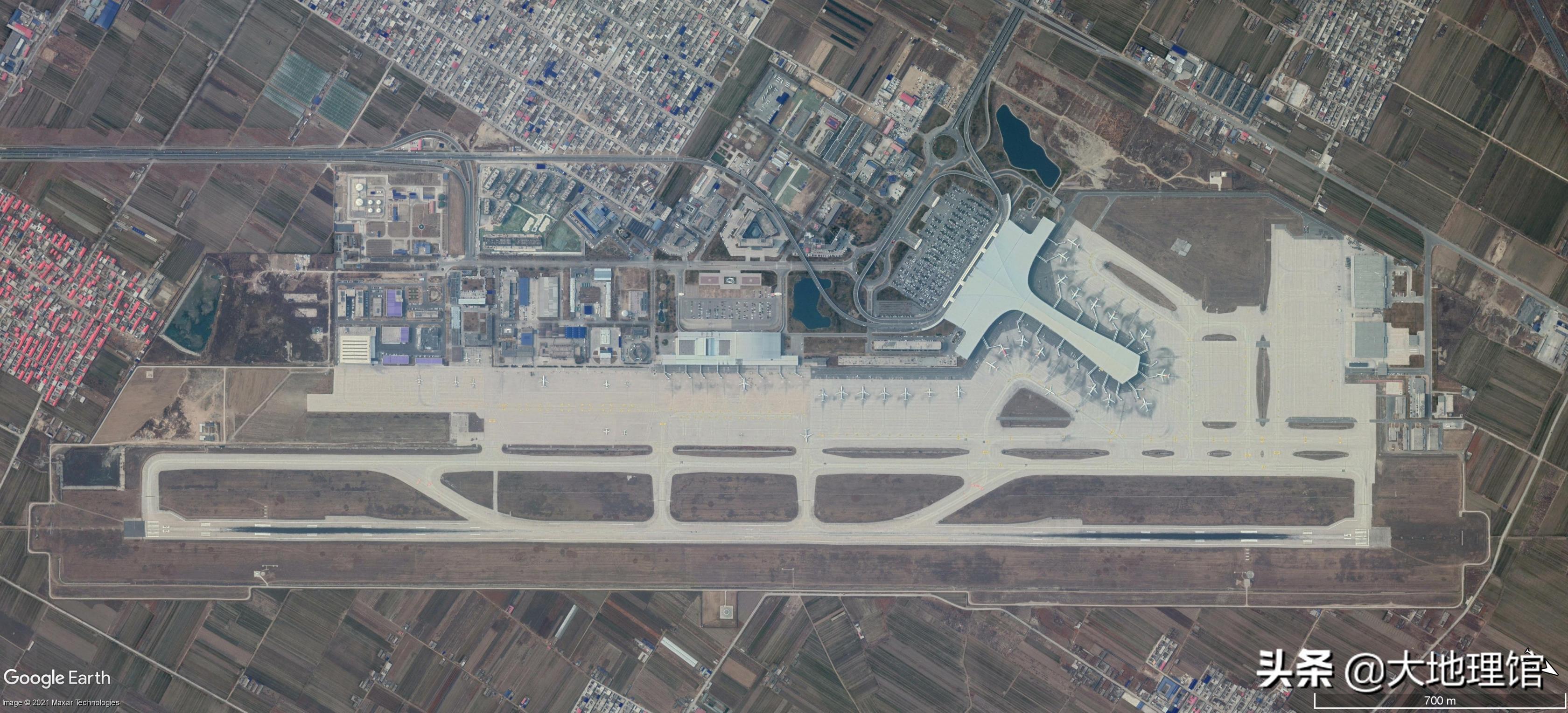 石家庄正定机场位置图图片