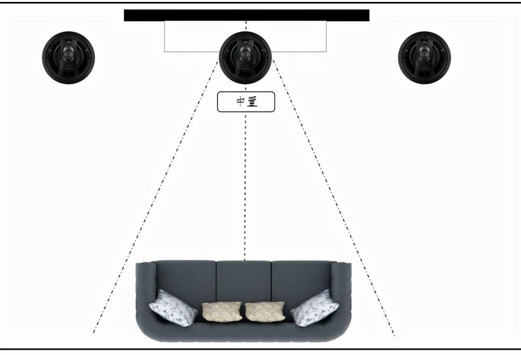 吊顶音响安装示意图图片