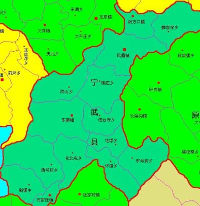 宁武县县城地图图片