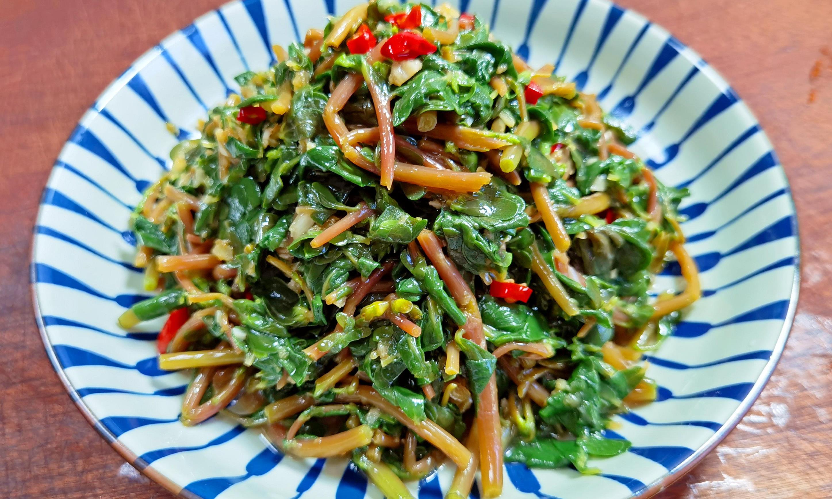 馬齒莧怎麼做才好吃涼拌(新鮮馬齒莧的做法)